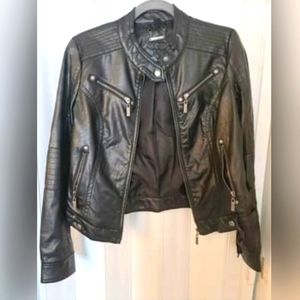 Faux leather jacket